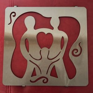 “Little Family” metal wall hanging